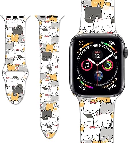 Miniatura 9 de Correas de reloj compatibles con Apple Watch de 1.496 pulgadas, 1.575 pulgadas, 1.614 pulgadas, correas ajustables de silicona suave para iWatch