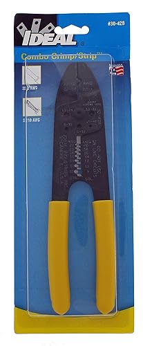 Miniatura 10 de IDEAL Electrical 30-428 Combo de tira y herramienta de crimpado, crimpadora de alambre de precisión, pelacables con 3 nidos de engarzado, agarre