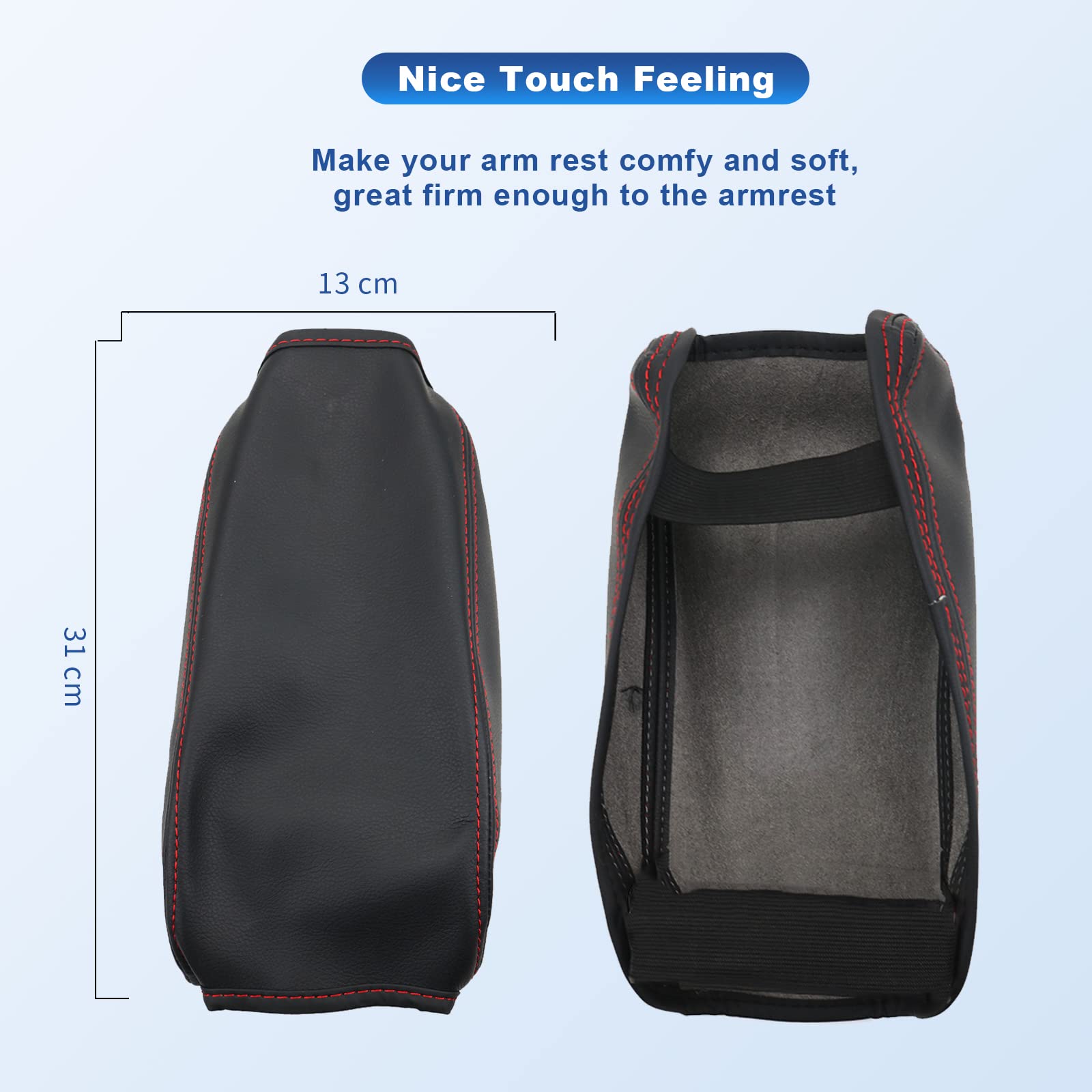 CDEFG Compatibile con Audi Q2 2018-2024 2025 Copertura per Bracciolo Coperchio di Protezione della Scatola per Parti Console Centrale Guscio decorativo del bracciolo Accessori per Auto