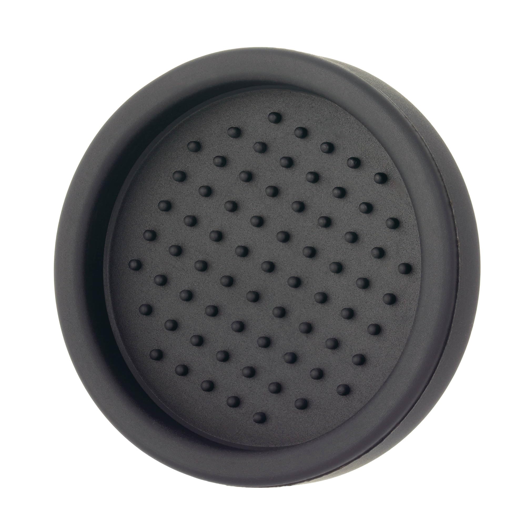 YoiYee Coffee Tamper Mat, Round Black Silicone Tamping Mat, Non-Slip Espresso Tamper Holder, Fits 49mm 51mm 53mm 57mm 58mm Tampers, 75mm Diameter