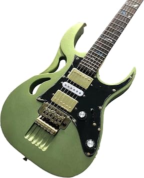 Custom 6 Strings Electric Guitar Basswood Body Maple Neck Frets 24 Gold Hardware HSH Pickup Bridge Tremolo