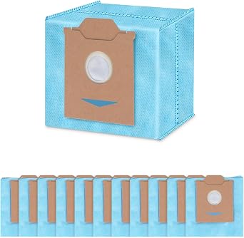 Dust Bags for Ecovacs Yeedi Cube Vacuum Dust Bag Replacement Parts Compatible with Yeedi Cube/CC Cleaner Mop Station Robot, Large Capacity Disposable Accessories, Filter Layer Structure 12 Pack