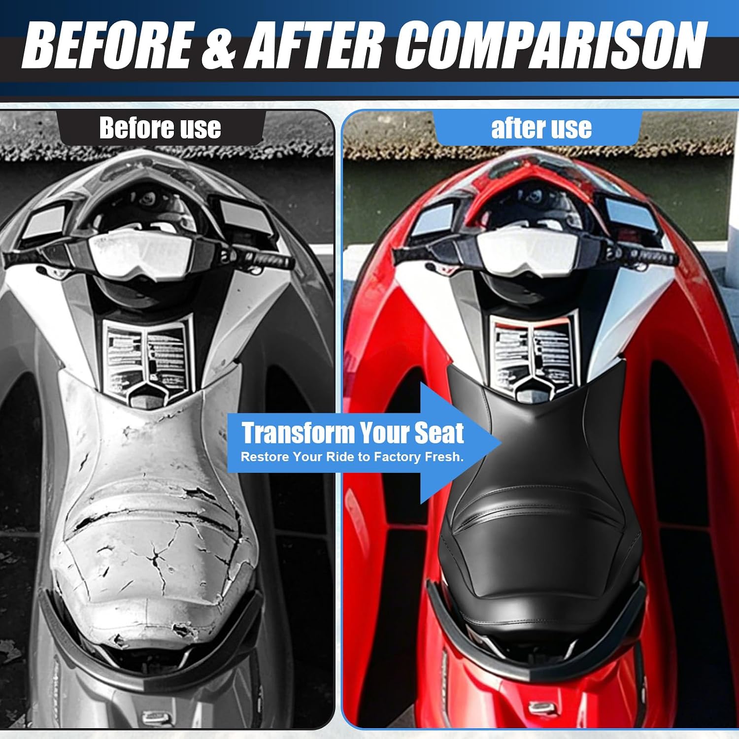 Seat Cover Replacement for Sea-Doo GTI GTS 130 Wake 2011-2018