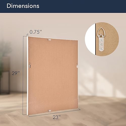 Miniatura 6 de Head West Espejo de tocador con marco biselado y texturizado cromado, espejos decorativos decorativos para decoración de pared, espejos