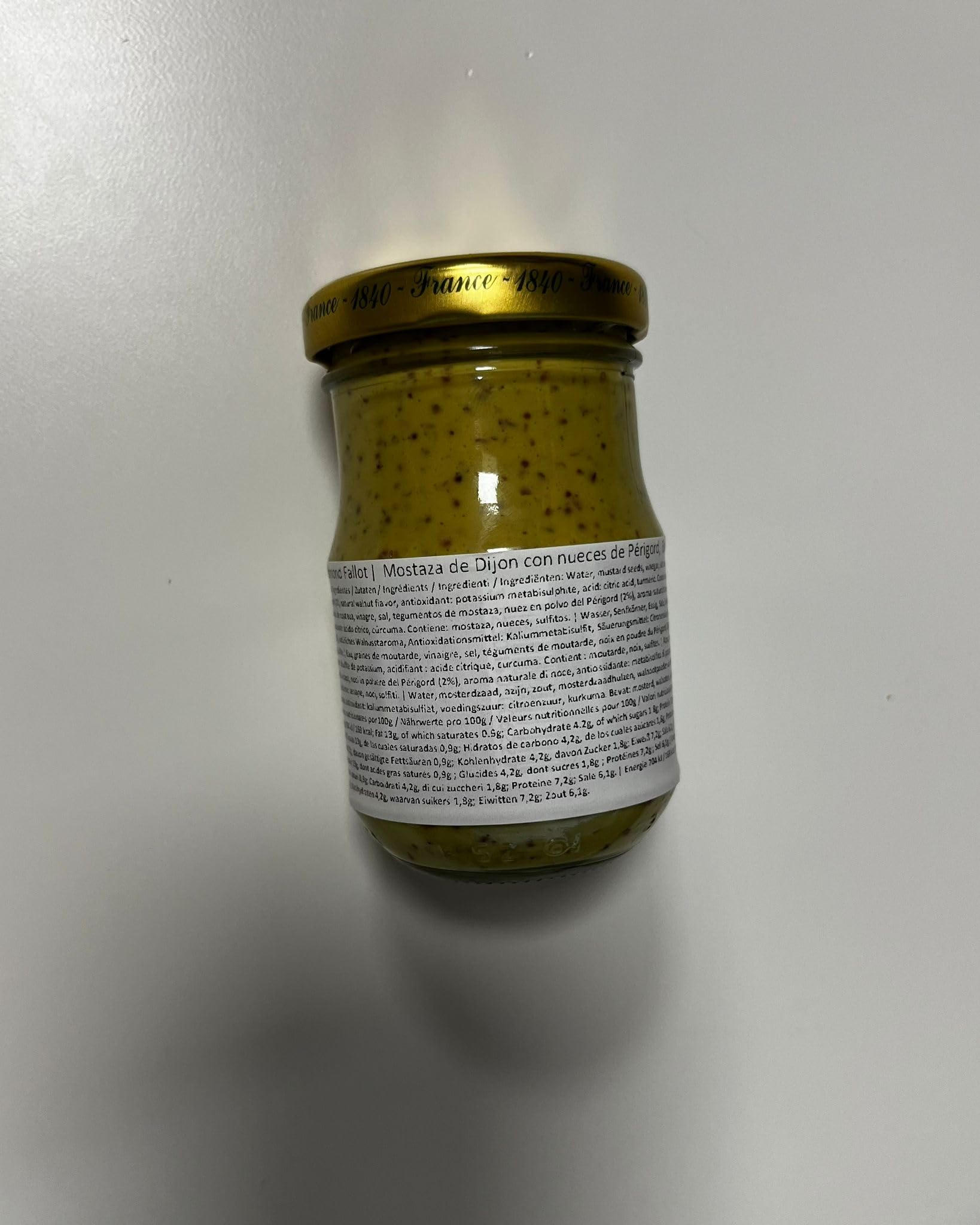 Edmond Fallot | Mostaza de Dijon con Nueces de Périgord, Bote de 105 ml