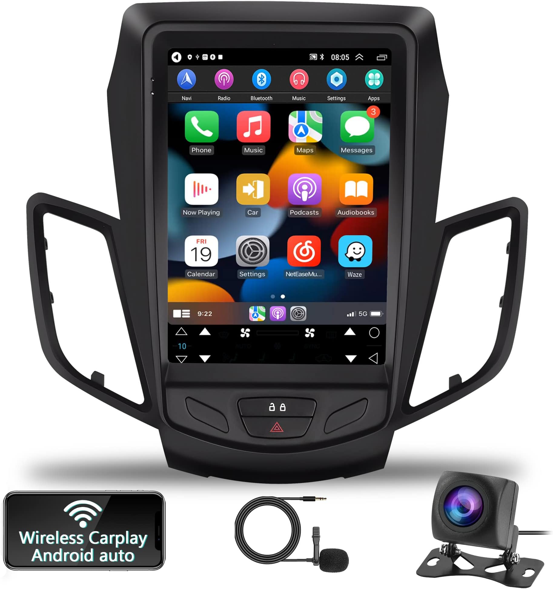 Android Car Stereo for Ford Fiesta MK7 20092016 with Apple Carplay