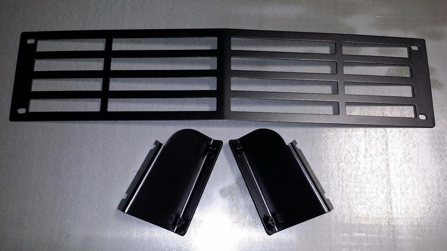 Stainless Steel Powder Coated Black Bumper Grille Insert Compatible with 2015-2019 Chevy Silverado 2500 3500 HD M2M #400-10-1