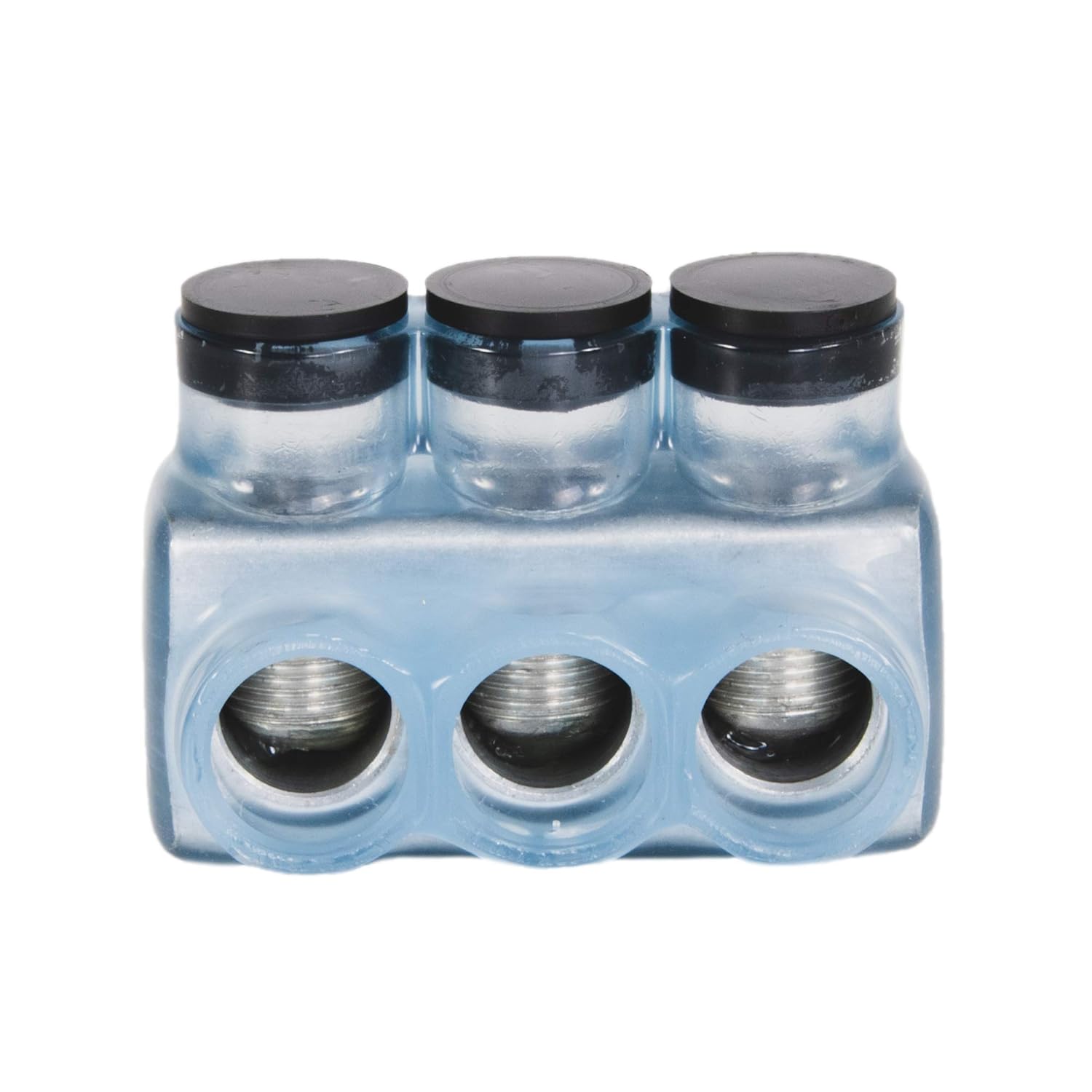 Polaris Vision Tap IPLD3/0-3CB Insulated Connector-3 Port Dual-Sided Entry-3/0-6 AWG-1 Pack-Clear
