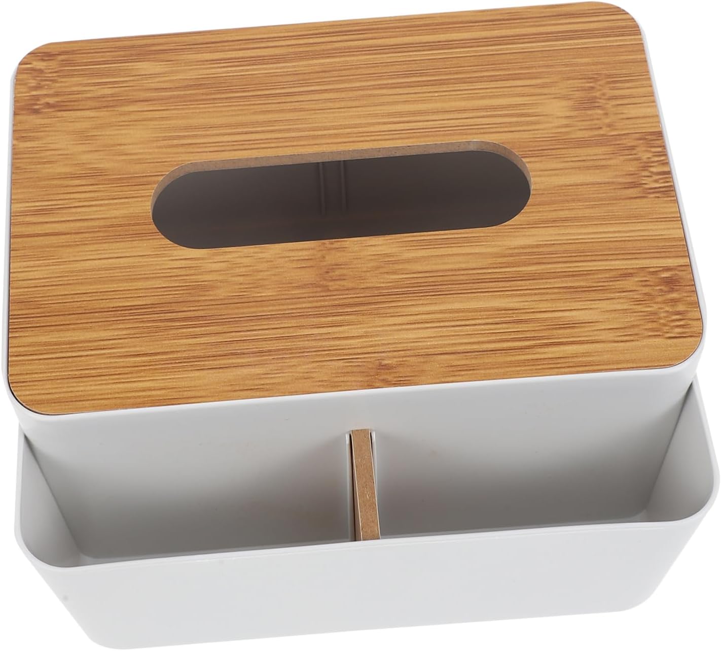 Japanese Style Tissue Holder Box with Phone Rack, Wood PP