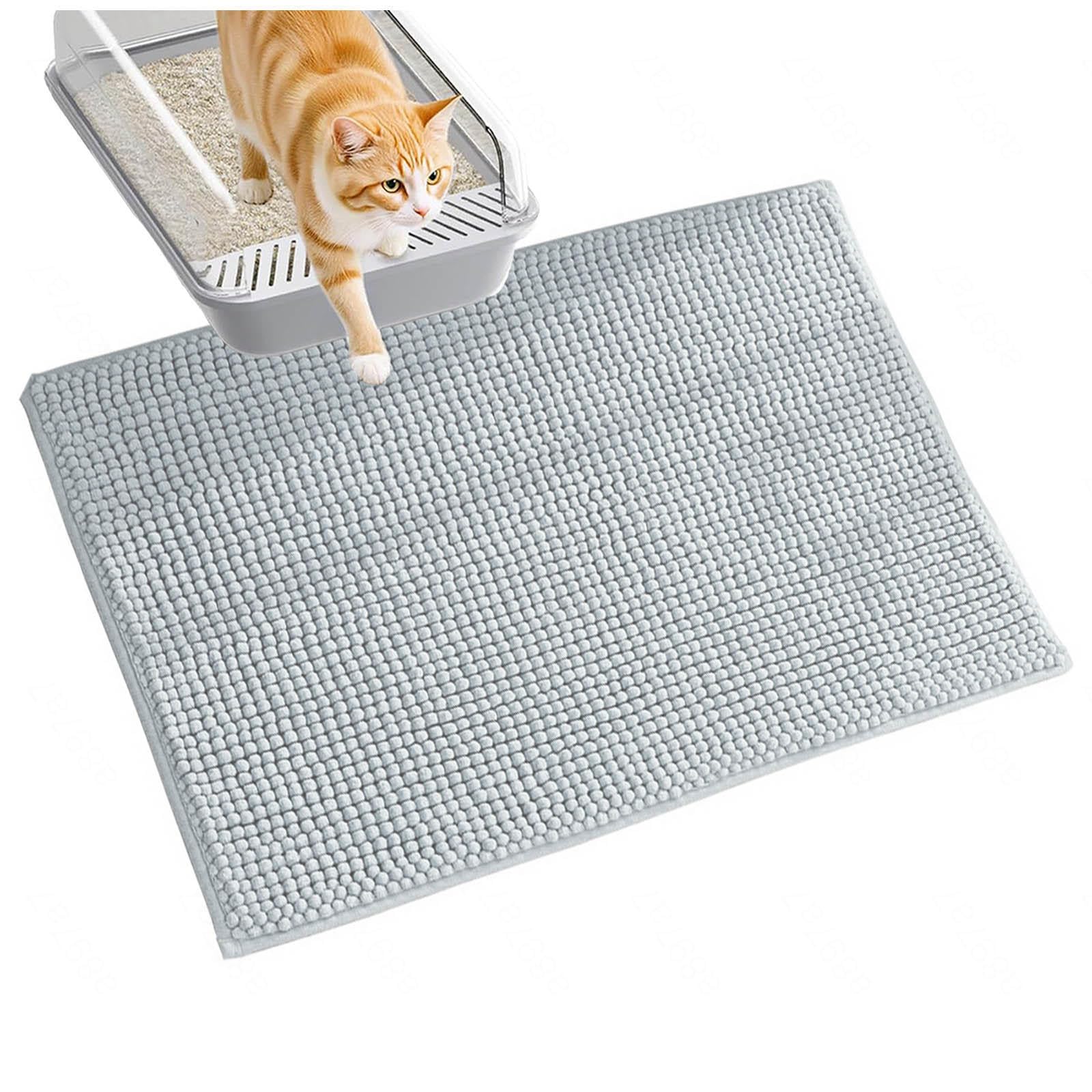 Katzenmatte Katzenklo 60x150cm, Katzenstreu Matte Groß Weich Saugfähige Katzenklo Vorleger Leicht Zu Reinigen