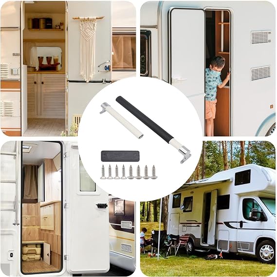 RV Screen Door Handle Adjustable Auxiliary Handrail