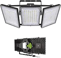 Vista 10 de STASUN 150W Luz de inundación LED de atardecer a amanecer, 15000 lm 6000 K Super brillante para exteriores, IP66 Impermeable, Ángulo amplio, Luz