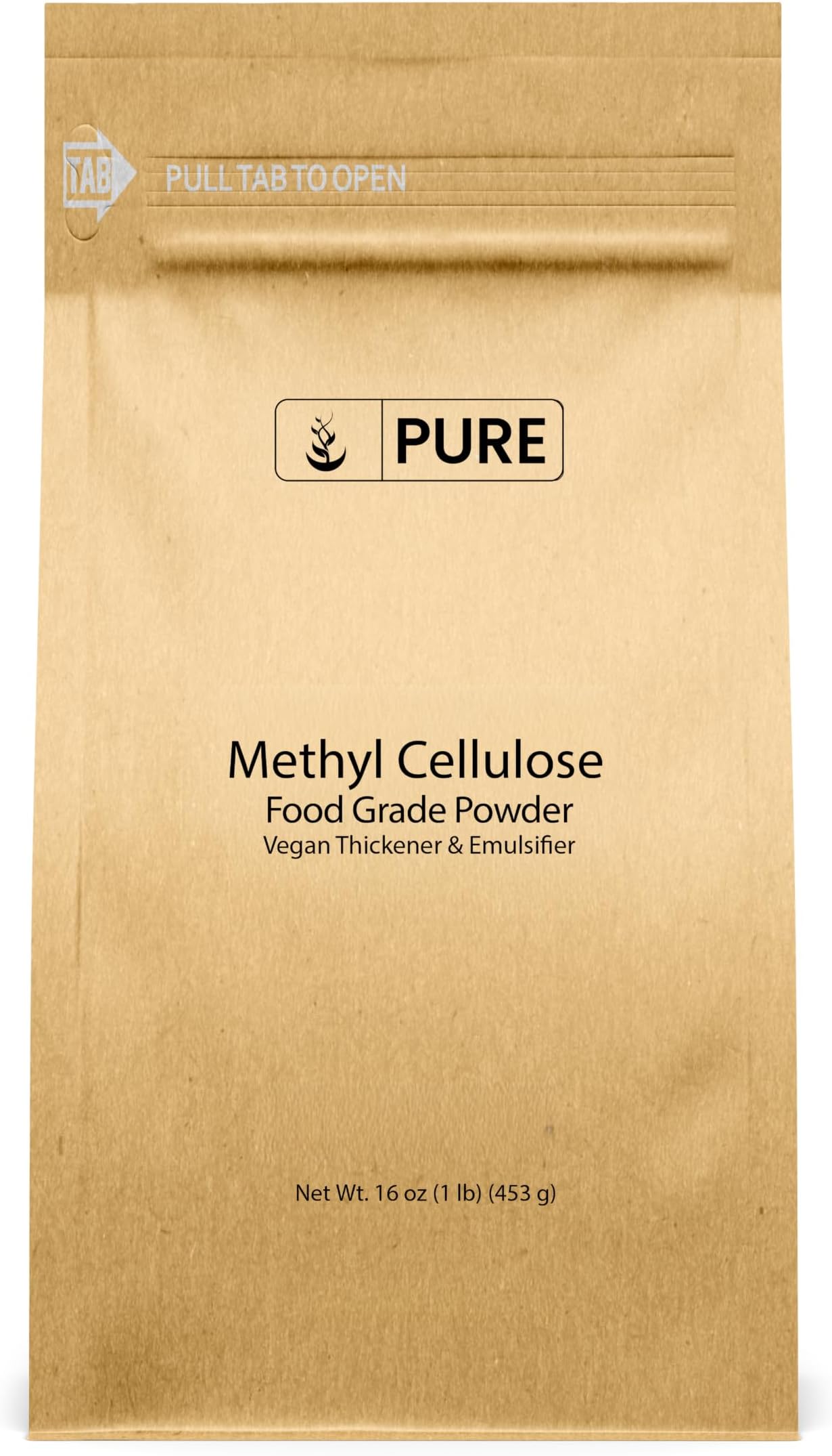 PURE ORIGINAL INGREDIENTS Methylcellulose (1 lb) Always Pure, Thickener & Emulsifier, Food Grade