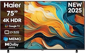 Haier H75K85FUX 75″ 4K Google TV con Dolby Audio