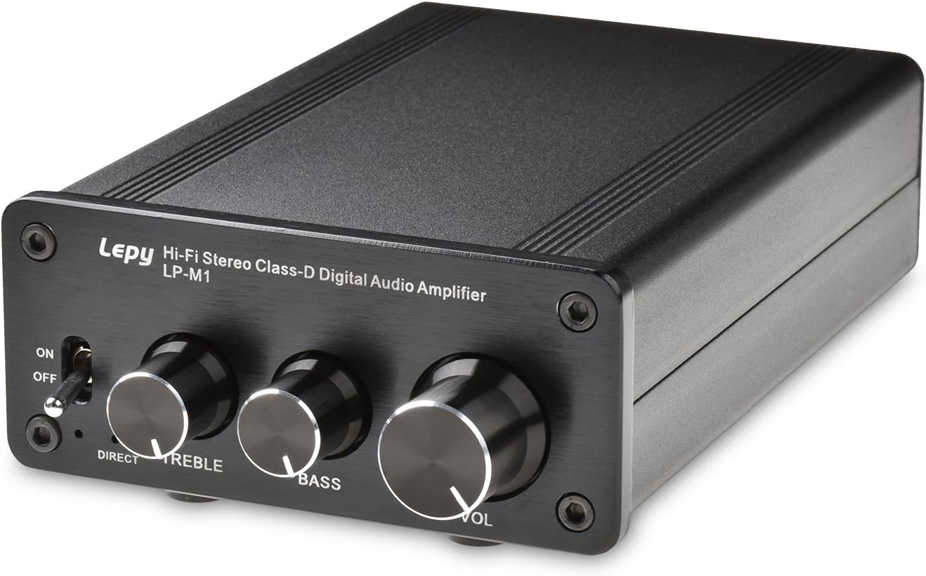 ONEU Mini 2 Channel Amplifier, Stereo 2x50W Hifi Digital Audio Amp, Class D Power Amplifier Receiver