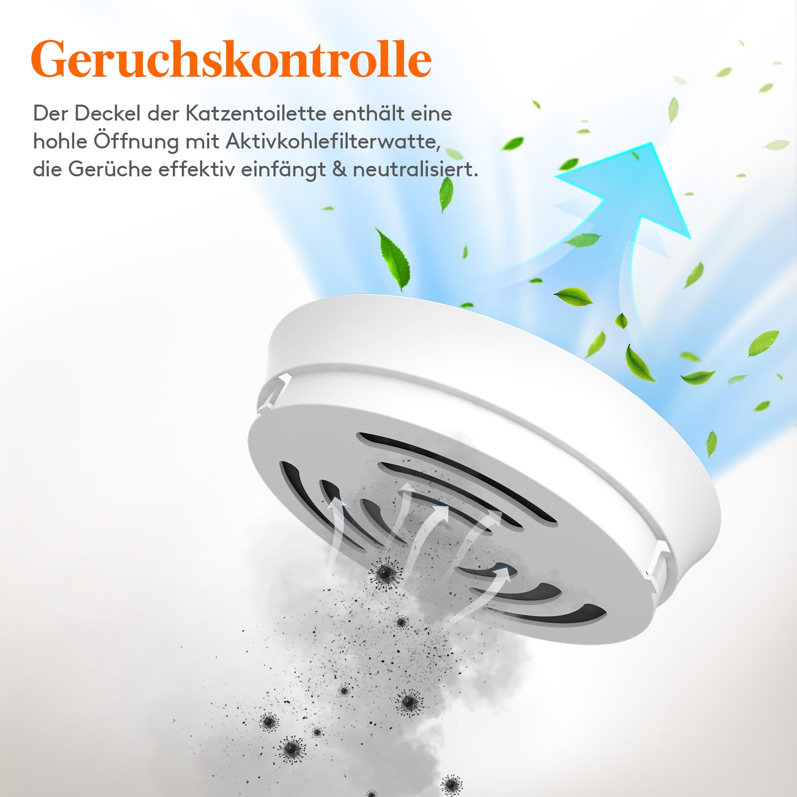 Lifewit Katzenklo Blumentopf mit Pflanze & Schaufel, Katzentoilette Weiß | Katzenklo Versteckt, Katzentoilette XXL mit Geruchskontrolle und Kohlefilter, Cat Litter Box with Plant für Wohnzimmer Ecke