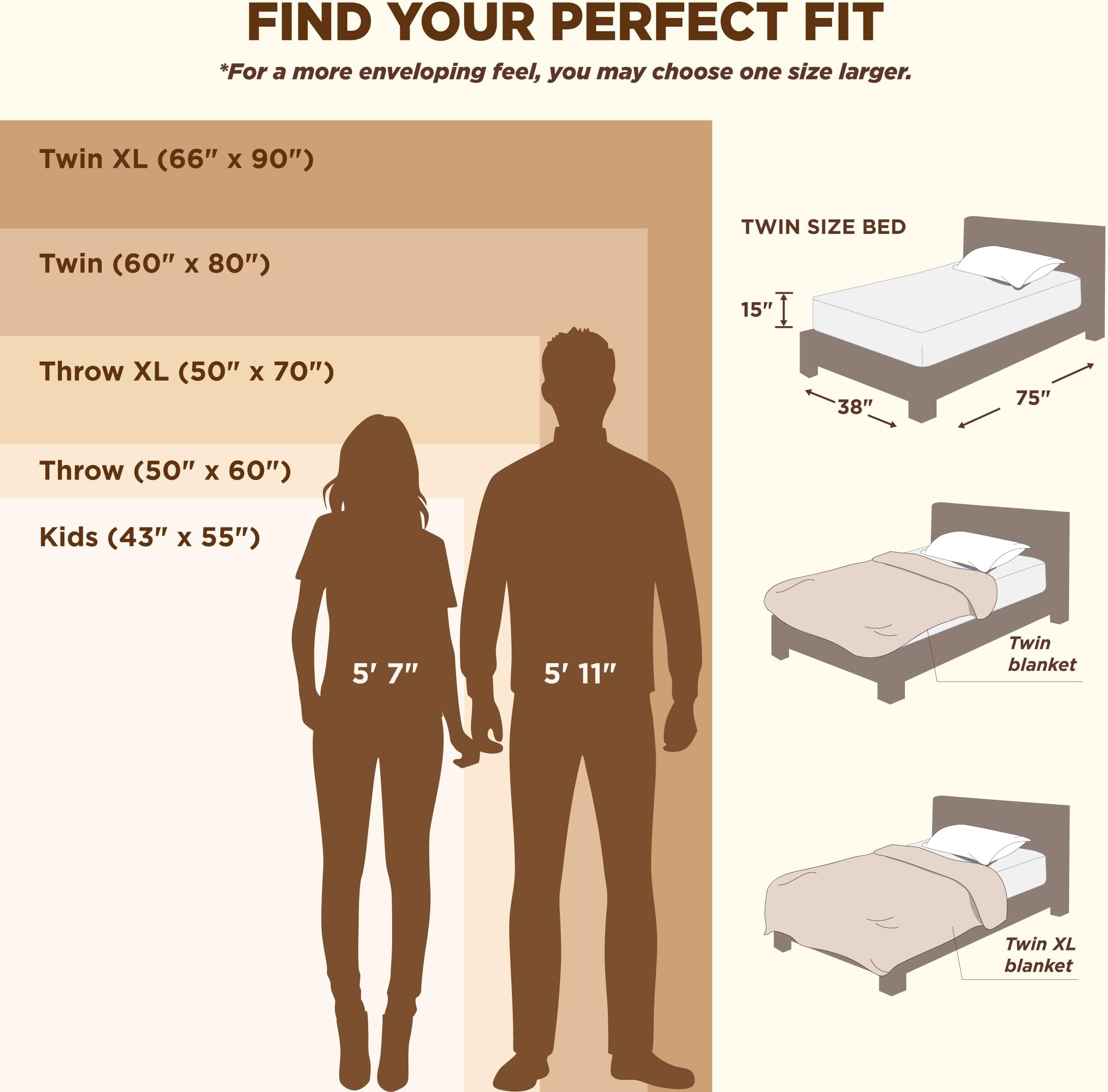 Bedsure GentleSoft 300GSM Linen Fleece Throw Blanket, Soft Lightweight Cozy Throw Blanket for Bed, Couch, Sofa, Travel, Camping, 127x152.4cm