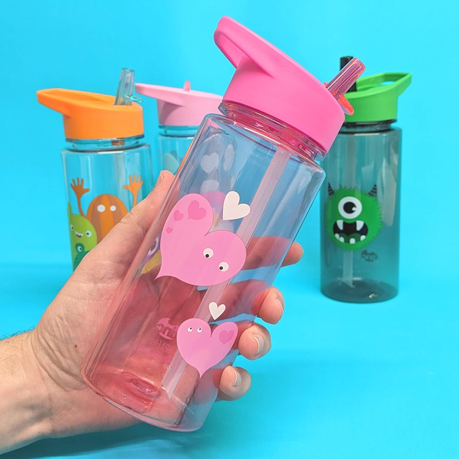 Tinc Tribal Character-Design Flip & Clip Lockable Leak-Proof Dishwasher Safe Water Bottle with BPA Free Plastic - 500ml