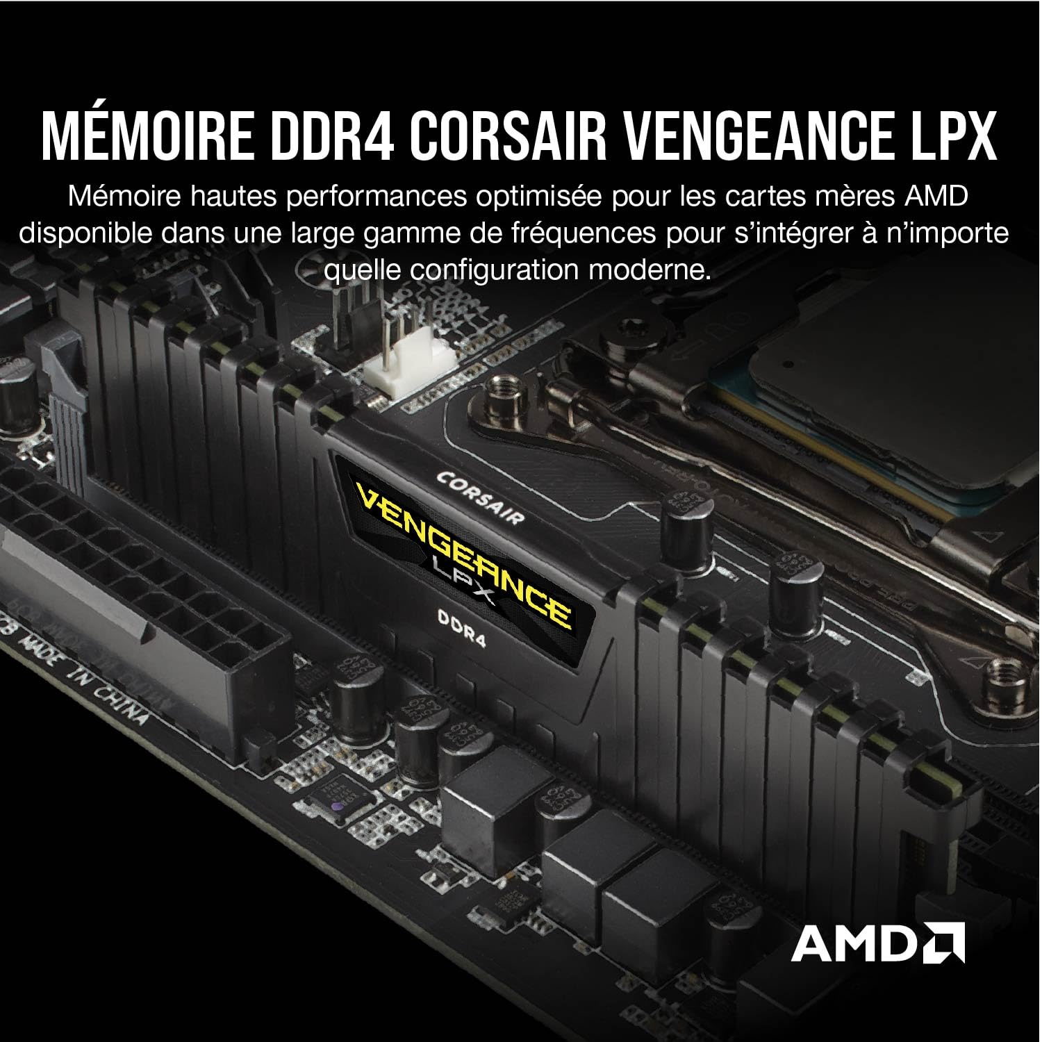 Corsair Vengeance LPX 64 GB (2 x 32 GB) DDR4 3600 MHz C18 - zwart