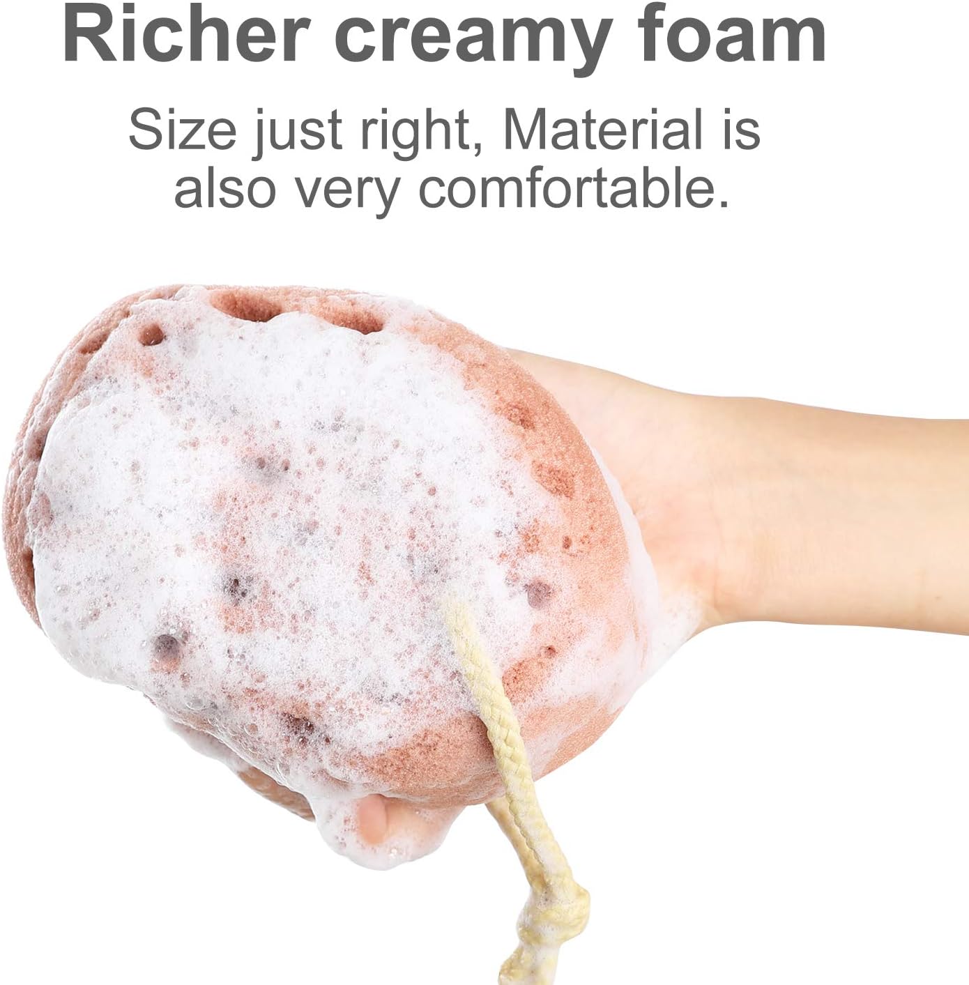 KECUCO 3 Pcs Bath Sponge for Women, Men, Teenager. Sponge Loofah Body Scrubber Shower Sponge, 3 Colors & Large Size Shower Pouf Cleaning Loofahs Sponge Body Sponges for Shower Exfoliating: Health & Personal Care