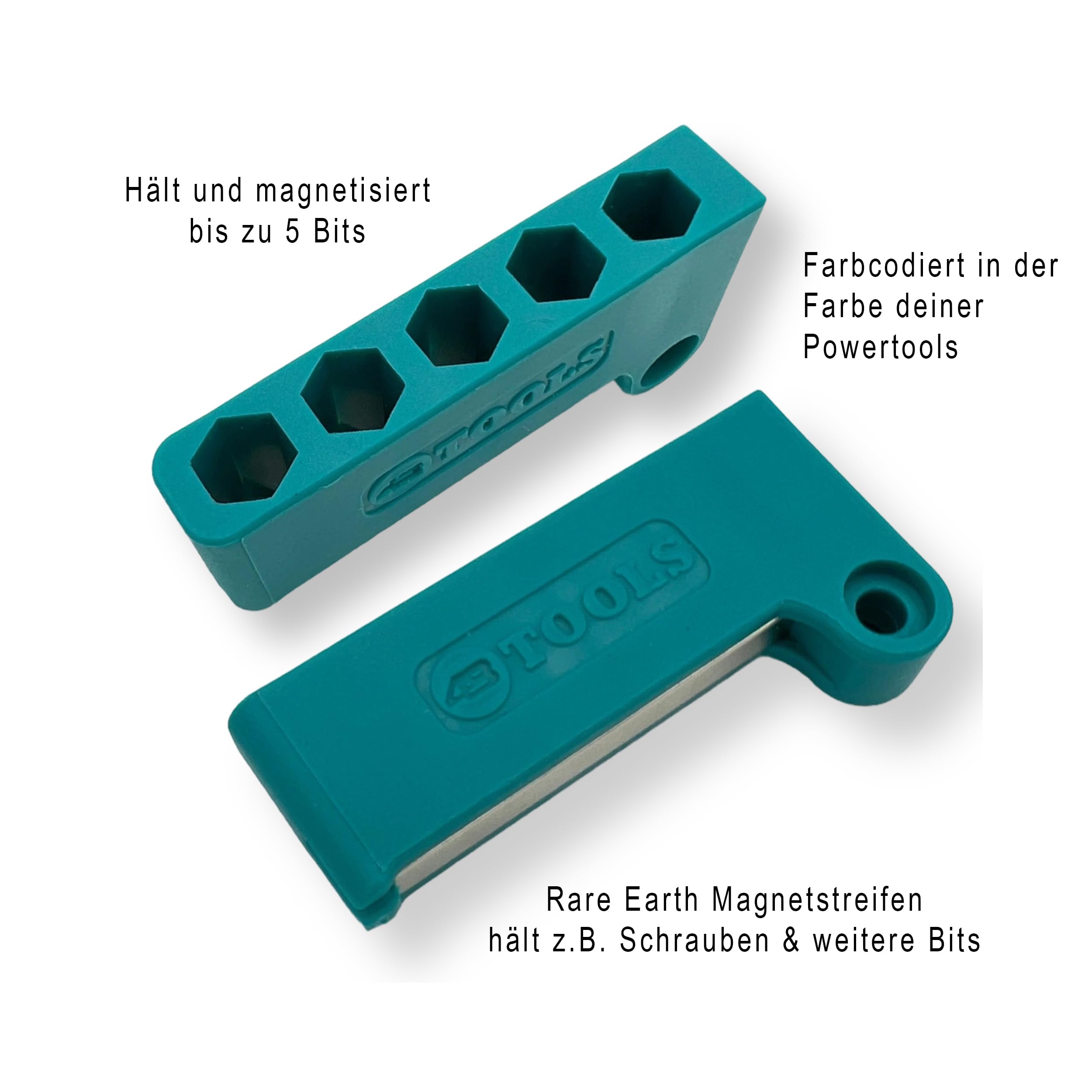 Porte-embout Magnétique 5 Poches Pour Visseuse Sans Fil Makita - Compatible Embouts Longs & Vis - Aimant Puissant