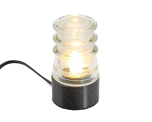 Miniatura 3 de Lamp Base for "Hemingray-10, -12" Glass Insulators (White)