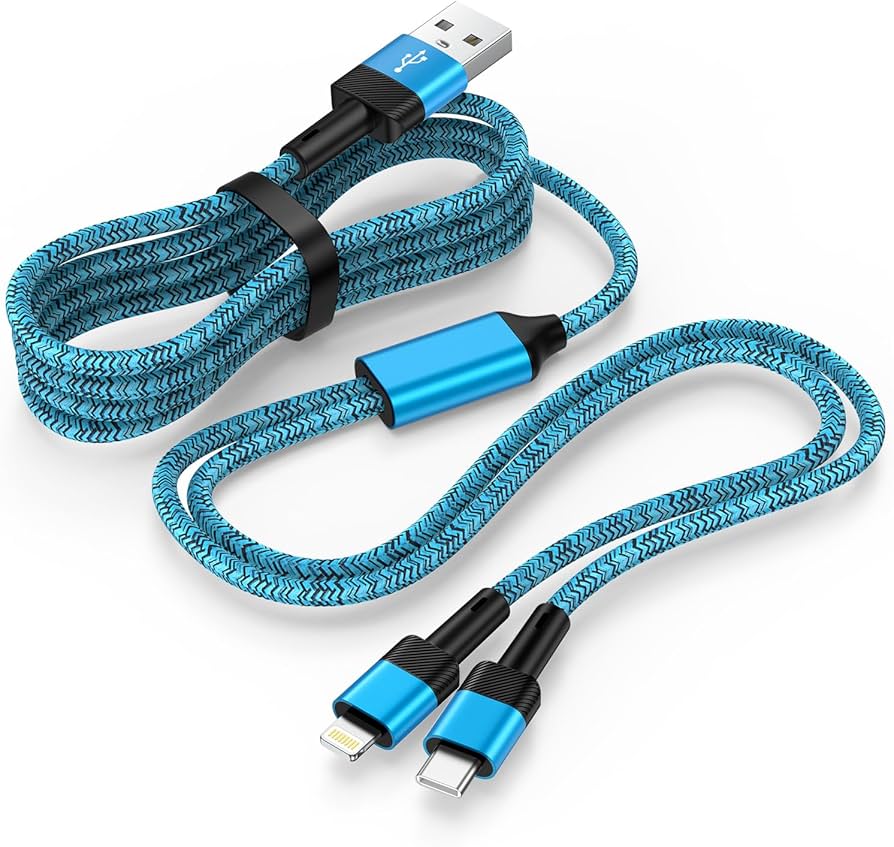 Amazon.co.jp: Zacenei iPhone 充電ケーブル 1.2m 2in1 急速充電 USB-A