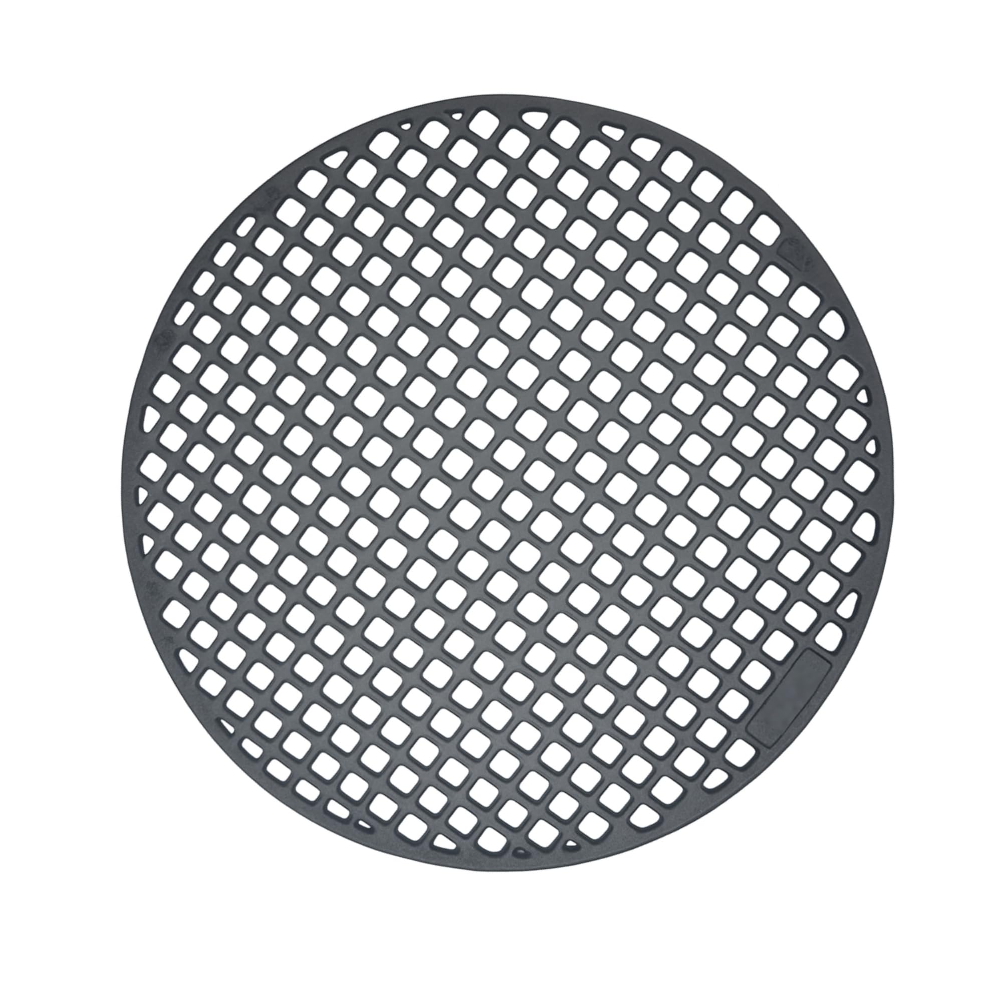 rejopfad Round Cast Iron Fire Pit Grate 12Inch, Heavy Duty Grid Surface BBQ Cooking Grill Grate
