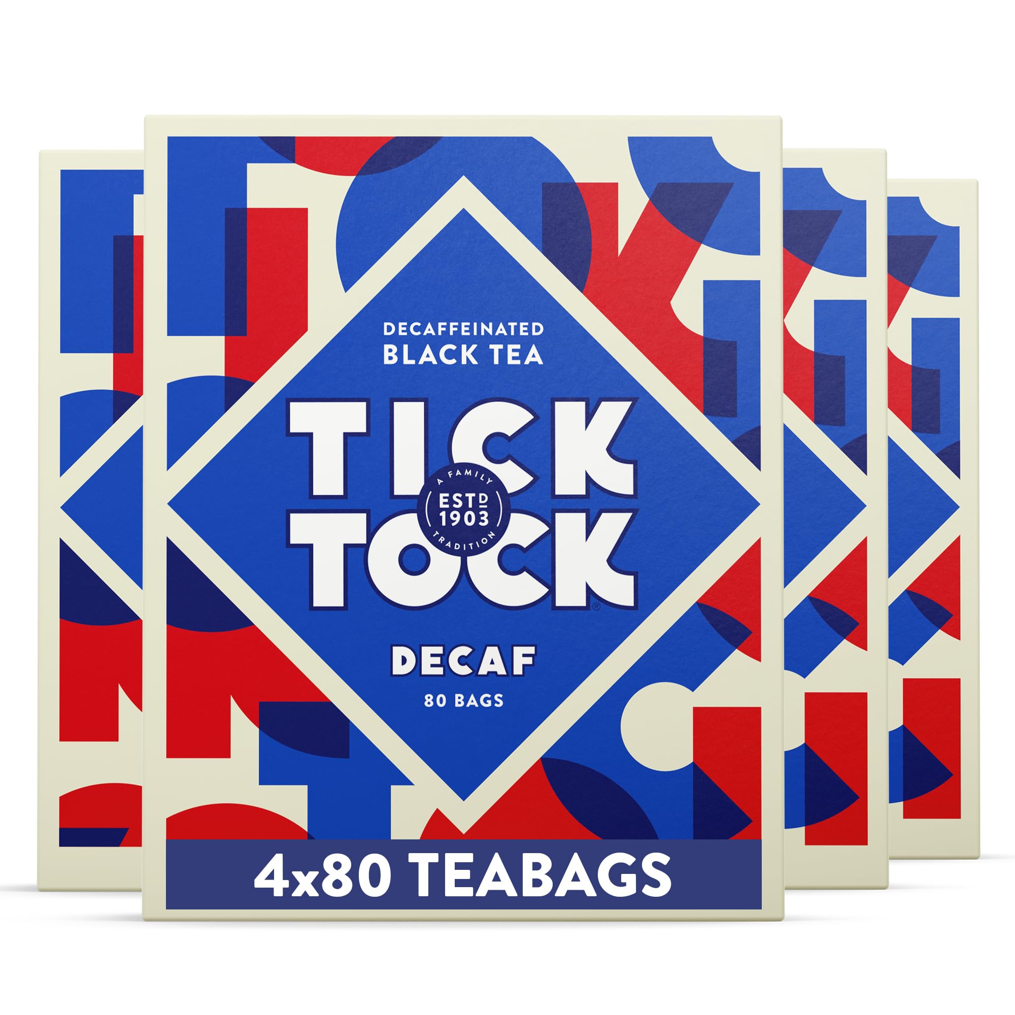 Rich & Robust Decaf Black Tea - 4x80 Biodegradable Tea Bags (Total of 320 Tea Bags)