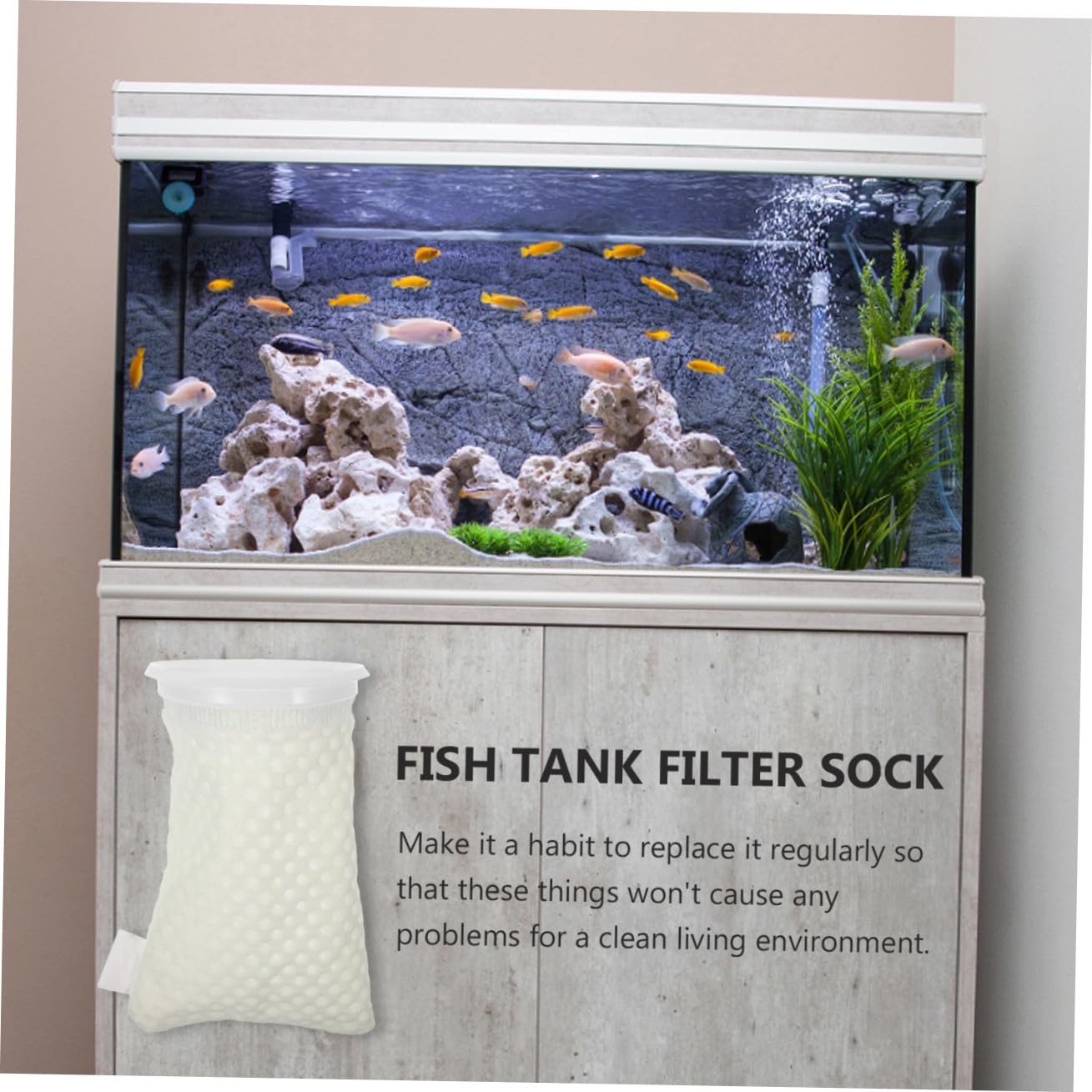 11 Stück Teiliges Aquarium filterbeutel Waben Design Wiederverwendbar Waschbar Kompatibel für Süß Salzwasser Aquarien Fischteich Wasserfilter