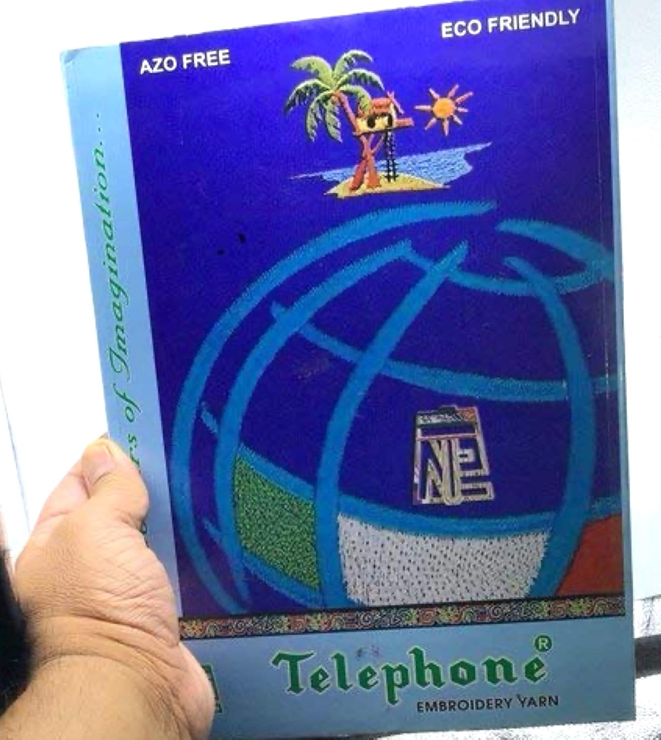 Neelam Thread Shade Card, 1 PC, Also Known as Telephone Thread Shade