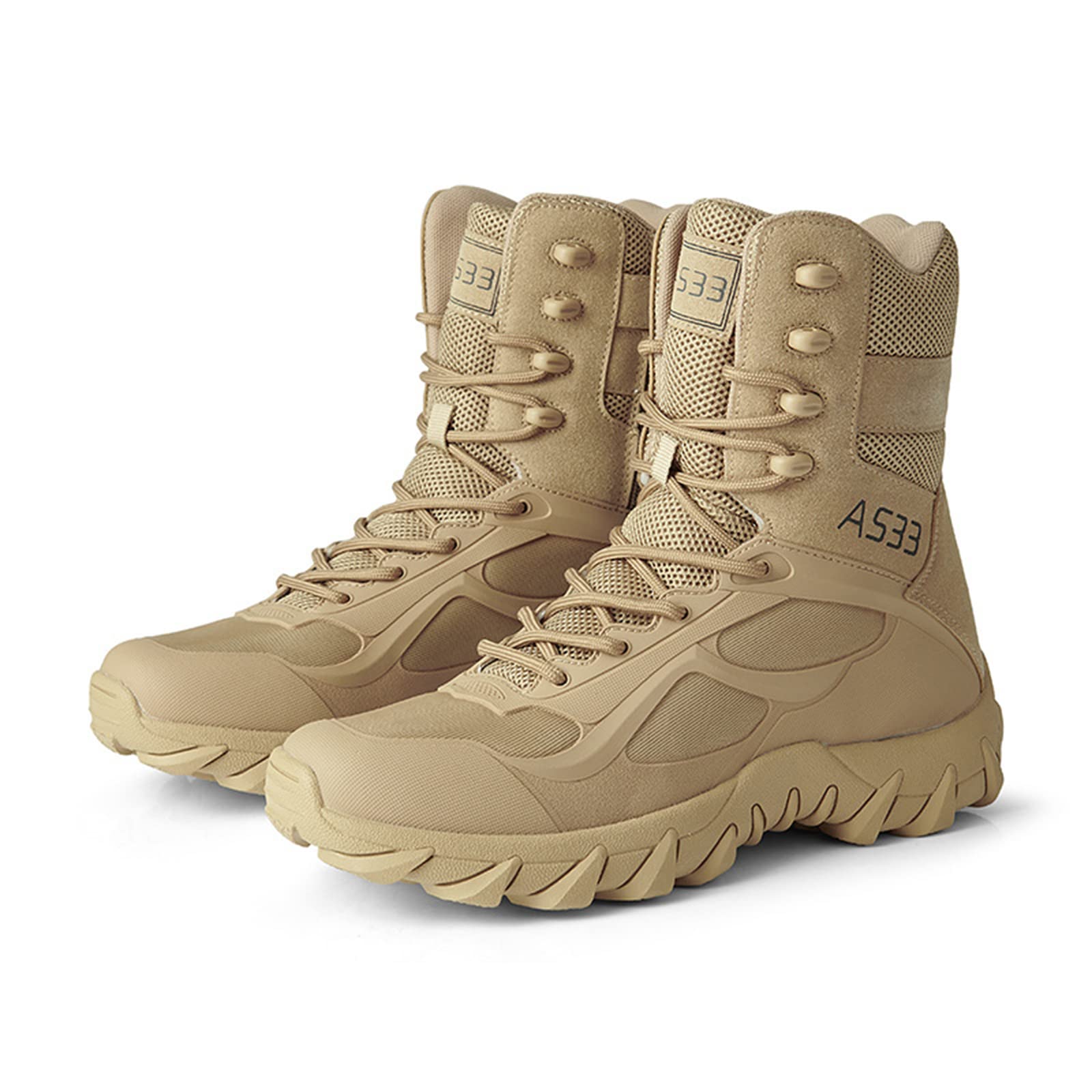ZJDU Tactical Boots, Hiking Work Boots,Lightweight Breathable Military  Boots,High-Top Combat Tactical Boots,for Hiking, Hunting, Working, Walking