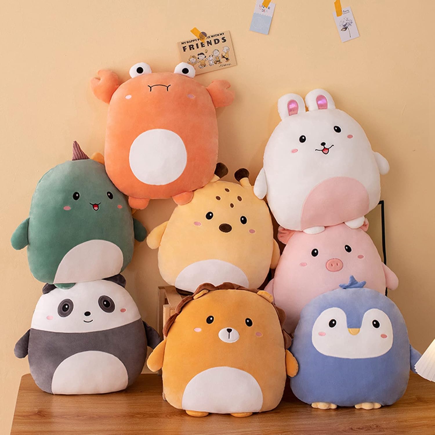 lannery Penguin Plush Pillow, Kawaii Penguin Stuffed Animal Toy Soft Plushies Pillow Toys Gifts for Room Decor Birthday Valentine Day, 8 inch - Image 3