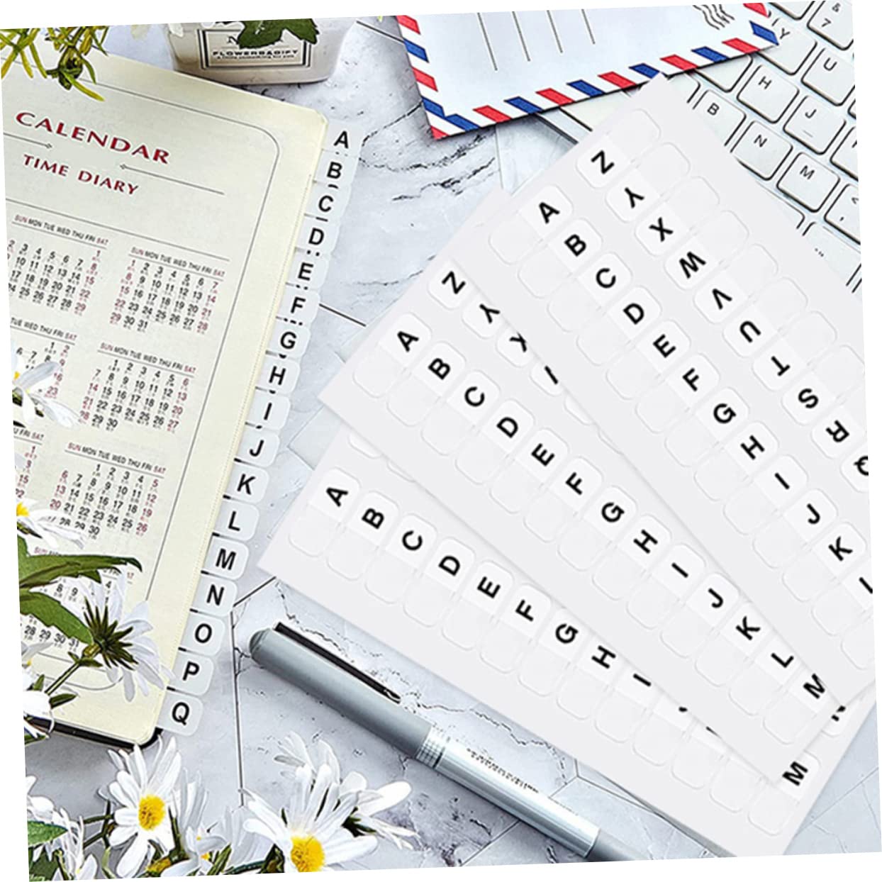 Amazon | AOKWAWALIY 30枚 インデックスステッカー 付箋メモパッド a