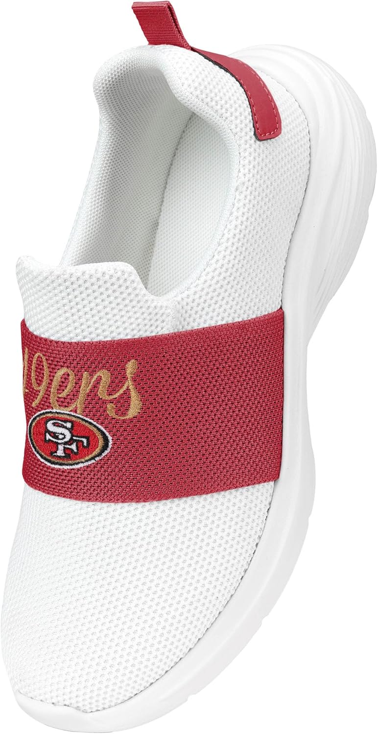 FOCO NFL Womens NFL Ladies Athletic Sport Team Script Wordmark Shoes Sneakers - Image 4