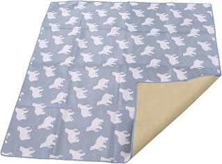 ViaGasaFamido Baby Dining Chair Mat, Non Slip Floor Protector Catches Food Spills for Indoor Outdoor Polyester Fiber 43.3 x 43.3 Inch 1 Pack