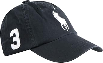 Polo Ralph Lauren Cotton Chino Baseball Cap Accessories Men Black - Unique - Caps Accessory