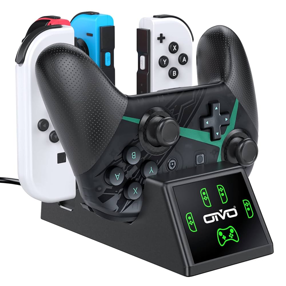 NintendoSwitch 本体 プロコン、充電器付き Amazon.co.jp: ジョイコン Joy-Con プロコン 充電 スタンド OIVO