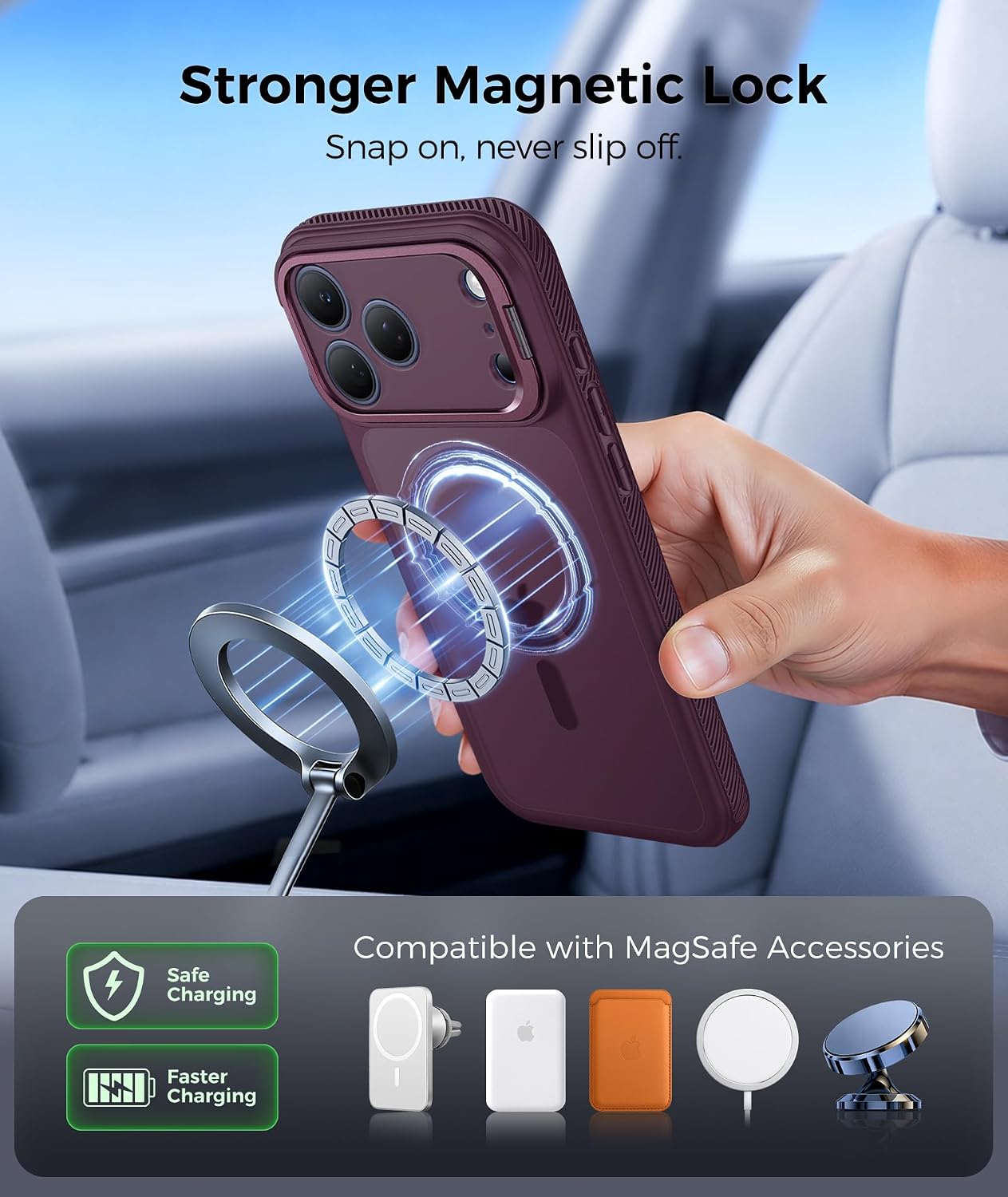  for iPhone 18 Pro/iPhone 17 Pro Case with Stash Stand for MagSafe thumbnail