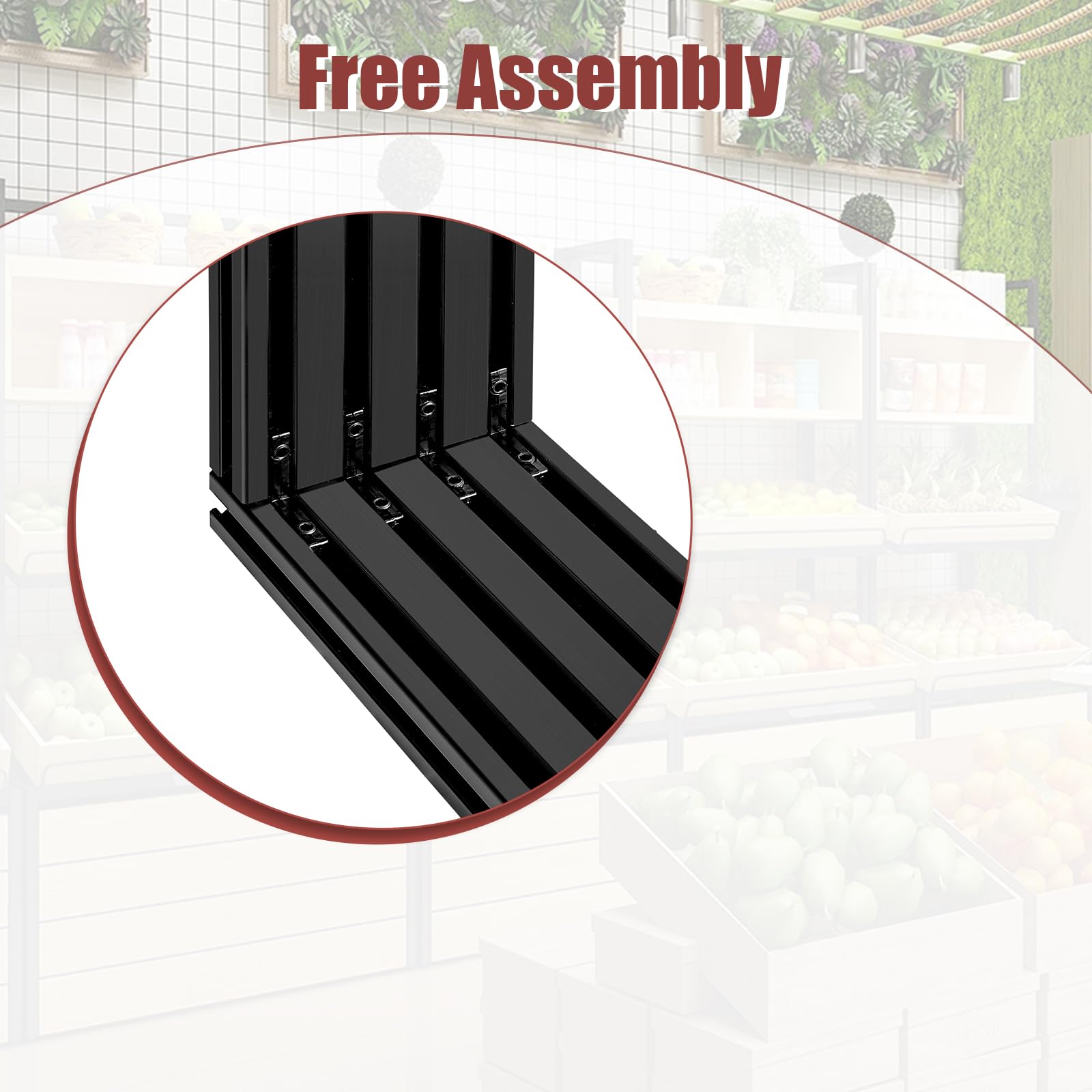 QNK 2pcs 1220mm(48") T Slot 2080 Aluminum Extrusion (Black) — Amazon image 6