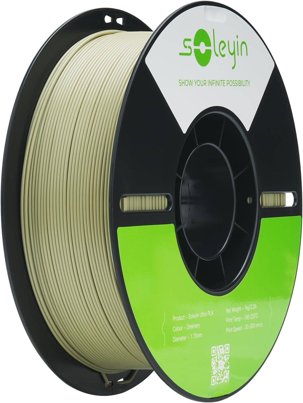 Soleyin Ultra PLA Filament 1.75mm PLA 3D Printer Filament High Speed 30-600mm/s...