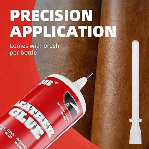 Miniatura 5 de Pegamento para cuero, 2.3 onzas líquidas de pegamento permanente, gel de pegamento universal, unión instantánea, pegamento para ropa para todas