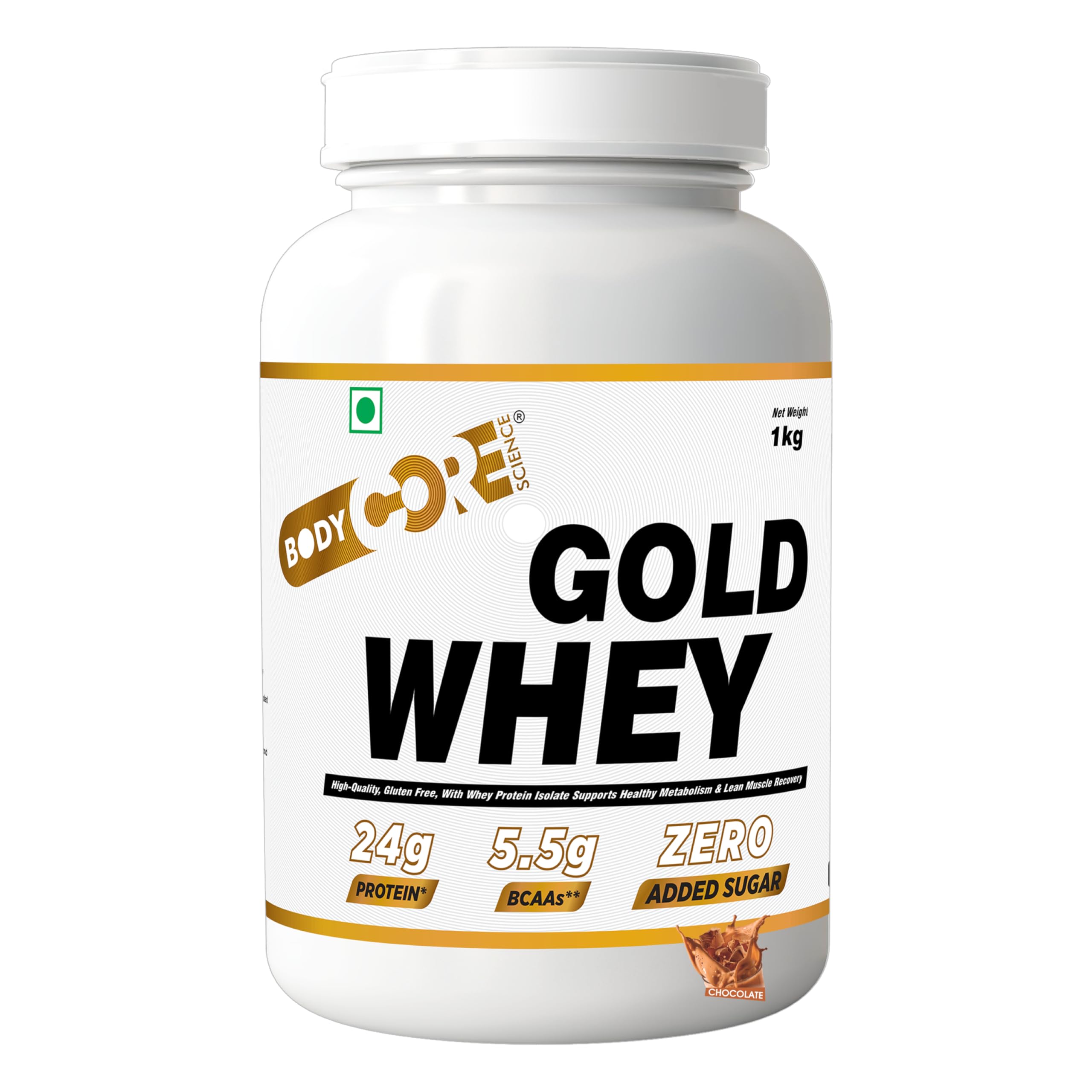 Body Core Science Gold Whey White(Chocolate-1Kg) Pack of 1