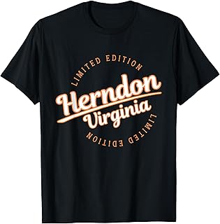 Retro Athletic Herndon VA Apparel T-Shirt