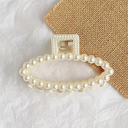 Miniatura 2 de 1 pinza geométrica de perlas, clip de cola de caballo para clip de pelo (A)