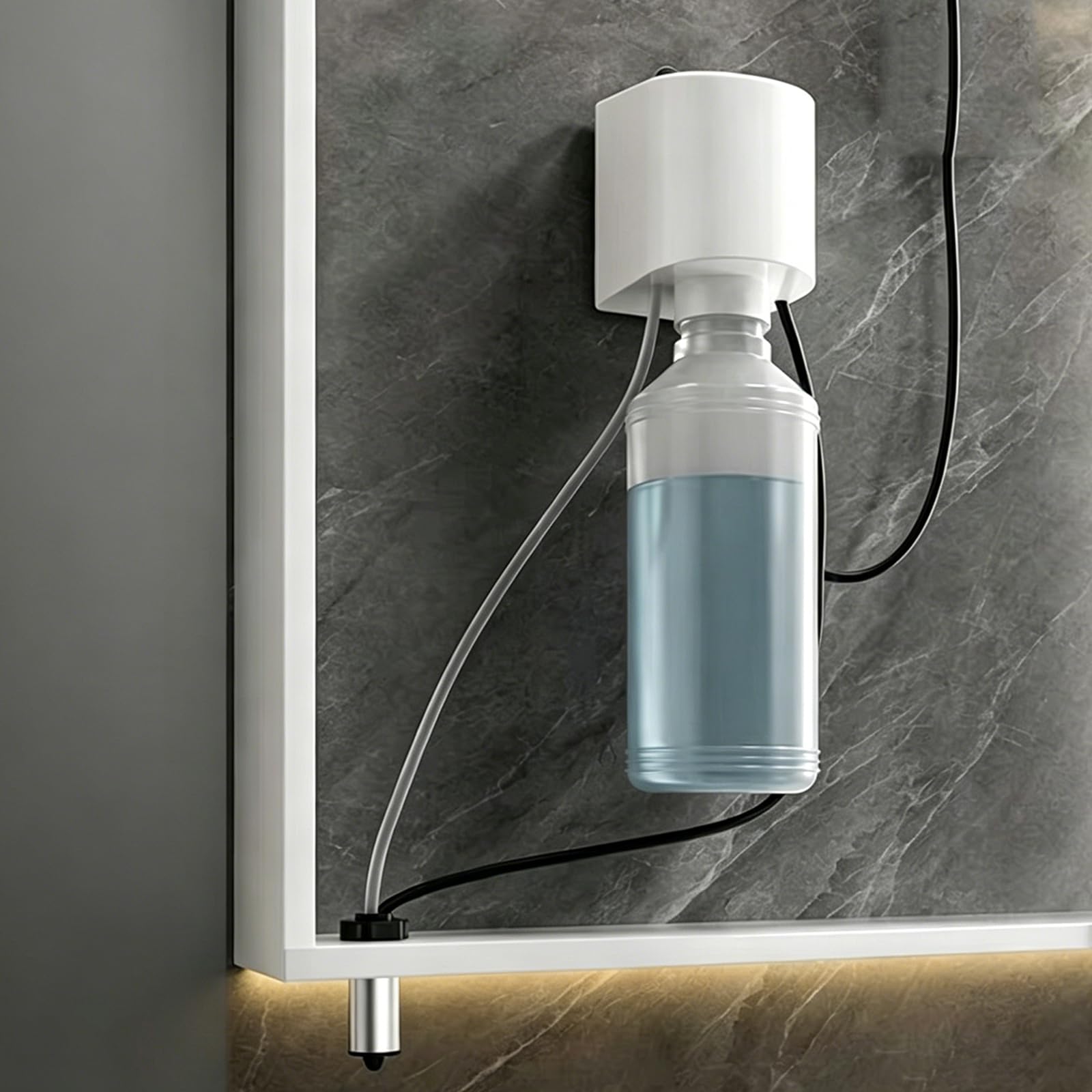 Dispenser Automatico di Sapone, Dispenser di Detersivo per Piatti Senza Contatto, A Parete, capacità 500 Ml/1000 Ml, con Sensore A Infrarossi, per Specchi E Mobili da Bagno Split-1000ml