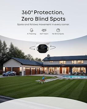 eufy Security SoloCam E42, 4K Solar Security Camera, AI Facial Recognition