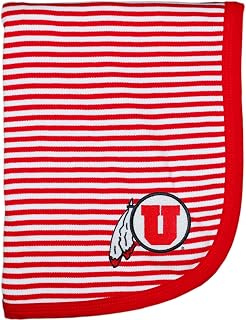 Creative Knitwear University of Utah Striped Baby and Toddler Blanket