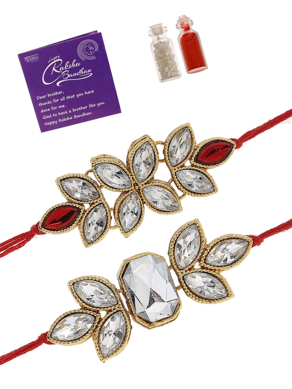 See full amazon price history chart for Sukkhi Rakhi Attractive Kundan Designer Red White Gold Plated Premium Rakhi for Brother With Roli Chawal & Greeting Card|Rakhi for Brother/Bhaiya/Bhai/Men|Rakhi Combo-Set of 2|CBRAK106946 Sukkhi Rakhi Attractive Kundan Designer Red White Gold Plated Premium Rakhi for Brother With Roli Chawal & Greeting Card|Rakhi for Brother/Bhaiya/Bhai/Men|Rakhi Combo-Set of 2|CBRAK106946 (B0D6BX71GS) Amazon Price History, Amazon Price Tracker