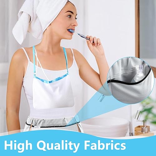 Miniatura 7 de Toma el control de tu recuperación con nuestra innovadora bolsa de drenaje para mastectomía para ducha (gris)